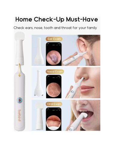 Bebird Earsight Plus R37R Kit Limpieza Oídos Cámara HD