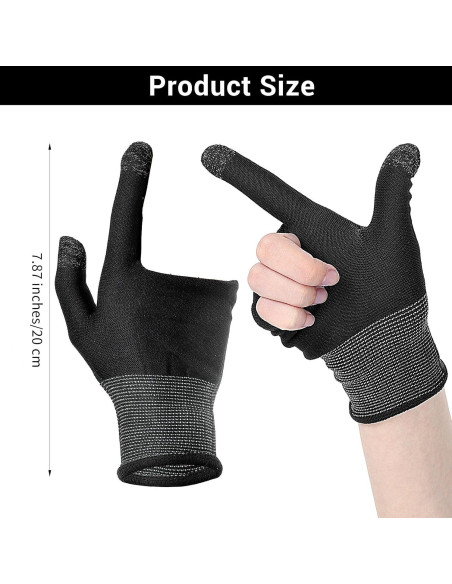 Guantes de Juego Móvil Ptwola Ultra-Finos Táctiles Antisudor