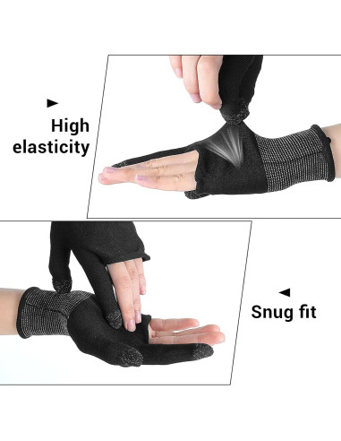 Guantes de Juego Móvil Ptwola Ultra-Finos Táctiles Antisudor