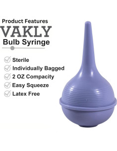 Bulbo de Succión Estéril 60 ml Vakly - 5 Unidades 2