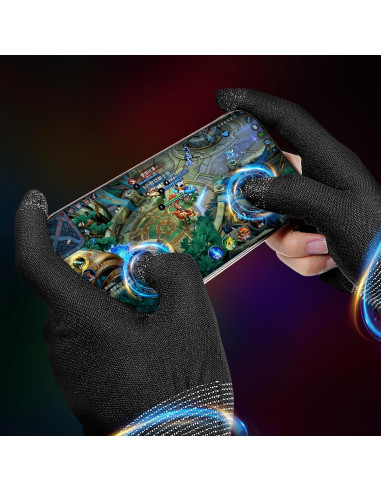 Guantes de Juego Móvil Ptwola Ultra-Finos Táctiles Antisudor