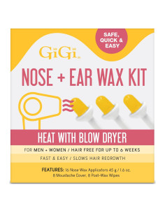 Kit de Cera para Nariz y Oídos GiGi - 16 Aplicadores