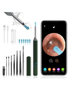 Kit de Limpieza de Oídos Morelax con Cámara 1080P y 8 Piezas