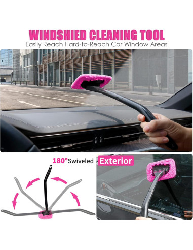 Kit de Detallado de Autos Viewsun 20PCS Rosa Completo