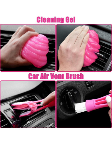 Kit de Detallado de Autos Viewsun 20PCS Rosa Completo