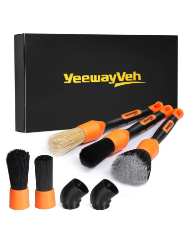 Juego de Cepillos para Detallar Autos YeewayVeh 5 Piezas