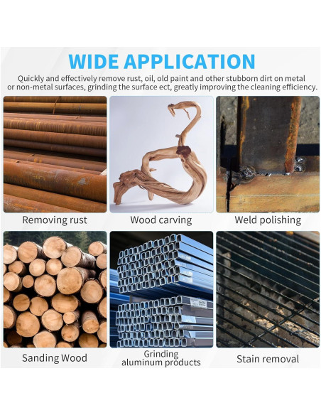 Juego de Cepillos de Alambre Rocaris 28 Piezas para Taladro