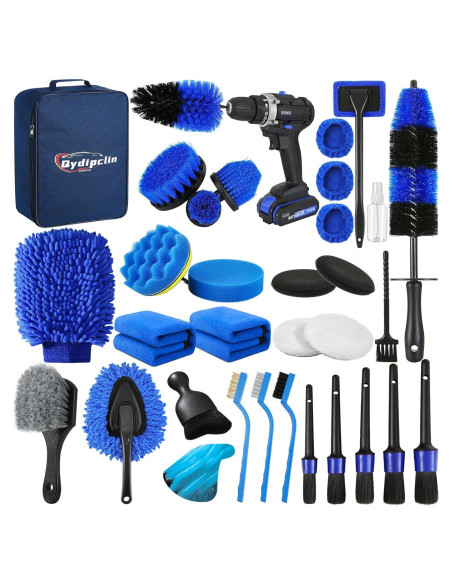 Kit de Detalle de Coche 34 Piezas Qydipclin Azul