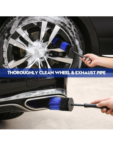 Kit de Detalle de Coche 34 Piezas Qydipclin Azul