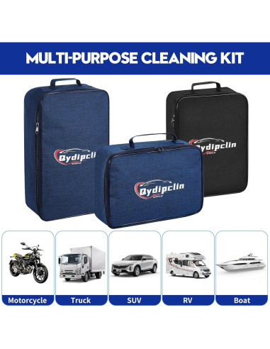 Kit de Detalle de Coche 34 Piezas Qydipclin Azul