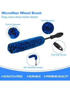 Kit de cepillos de limpieza de ruedas NIKCOSMK 12 piezas 2