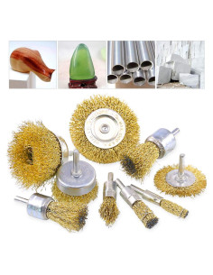 Conjunto de Cepillos de Alambre Rustark 9 Piezas 75-10 mm