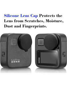 Tapa de lente de silicona ULBTER para GoPro Max - 2 unidades 2