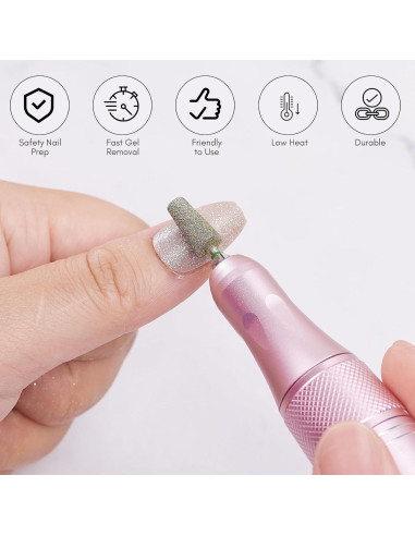 Conjunto de 10 Brocas de Diamante Makartt para Uñas