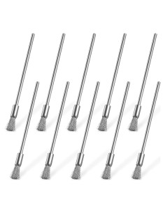 10 Cepillos de Alambre Inoxidable SynHHergyx 6 mm para Limpieza
