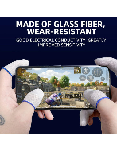 10 Mangas para Dedos de Juego SUMAXPRO Antitranspirantes