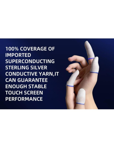 10 Mangas para Dedos de Juego SUMAXPRO Antitranspirantes