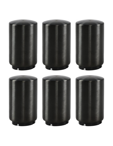 6 Abrebotellas Magnéticos Acero Inoxidable Cinkyou Negro