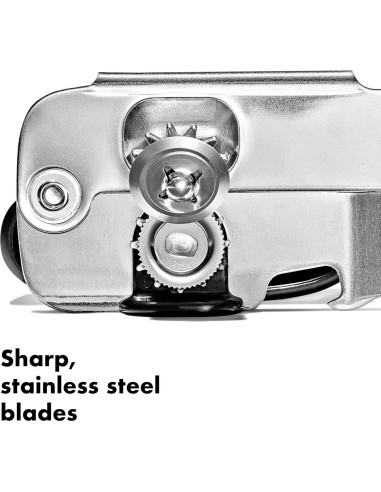 Abrelatas OXO SteeL Acero Inoxidable con Abridor de Botellas