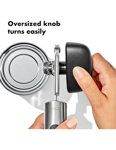 Abrelatas OXO SteeL Acero Inoxidable con Abridor de Botellas