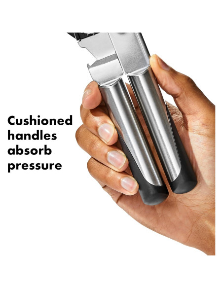 Abrelatas OXO SteeL Acero Inoxidable con Abridor de Botellas