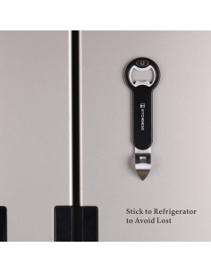 Abrebotellas y Abre Latas KITCHENDAO Magnético Acero Inoxidable 2