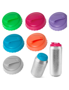 6 Tapas de Latas de Soda Silicona TIMEDIARY Reutilizables