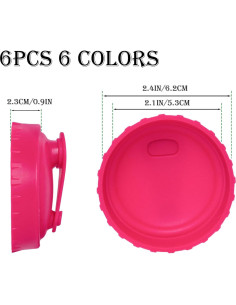 6 Tapas de Latas de Soda Silicona TIMEDIARY Reutilizables 2