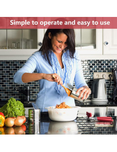 Abrelatas Manual Multifuncional OUTWAY Acero Inoxidable Rojo 2