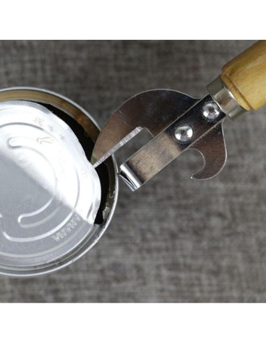 Abrelatas y Sacacorchos TEAMWILL 2 Piezas Acero Inoxidable