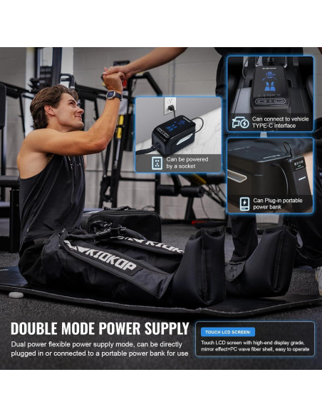 Botas de Masaje de Compresión KIOKOP S8000 - Recuperación Muscular