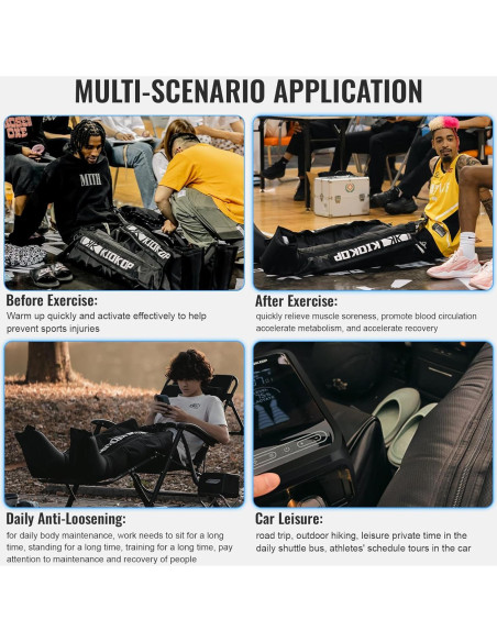 Botas de Masaje de Compresión KIOKOP S8000 - Recuperación Muscular