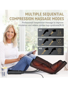 Masajeador de Piernas y Pies FIT KING FT-057A con Calor 2