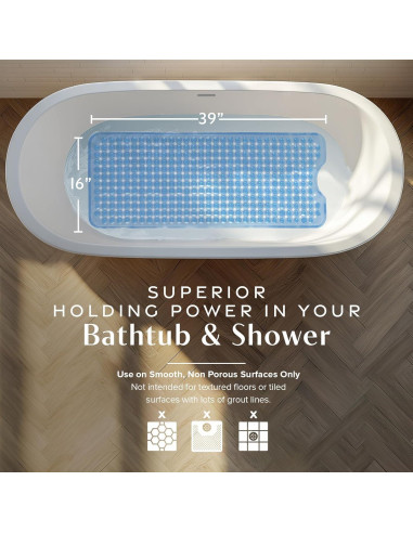 Alfombrilla Antideslizante SlipX Solutions 99x41 cm Azul Claro