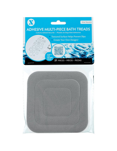 SlipX Solutions Tread Antideslizante Gris 21 Piezas Microban