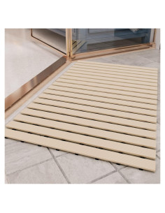 Alfombrilla de Ducha Antideslizante PADOOR Beige 43x66 cm