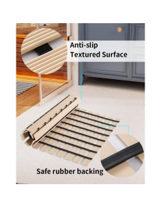 Alfombrilla de Ducha Antideslizante PADOOR Beige 43x66 cm 2