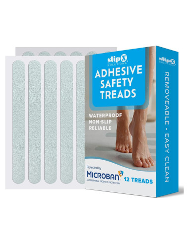Tiras Antideslizantes Adhesivas SlipX Solutions 12 Pzas 19cm