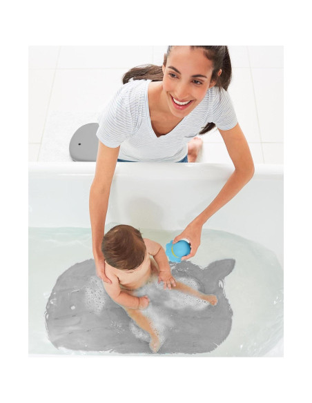 Tapete de baño antideslizante Skip Hop Moby Gris 76x39 cm