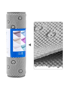Alfombra de Baño Antideslizante DwEllAid 91x43 cm Gris