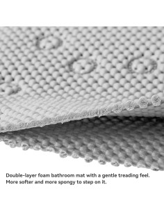 Alfombra de Baño Antideslizante DwEllAid 91x43 cm Gris 2