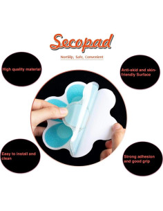 20 Pegatinas Antideslizantes Secopad Flores Brillantes 2