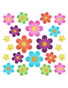 20 Calcomanías Antideslizantes para Baño Photect Floral