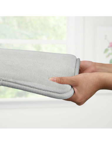 Alfombra de Baño Genteele Espuma de Memoria Antideslizante 81x51cm Plata