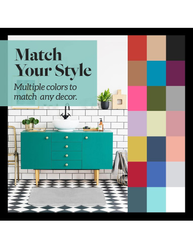 Alfombra de Baño Genteele Espuma de Memoria Antideslizante 81x51cm Plata