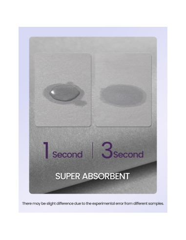 Alfombra de baño DEXI antideslizante 43x17 cm gris claro