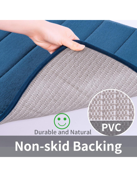 Alfombrilla de Baño Antideslizante ROSMARUS 50,8x81,3cm Azul