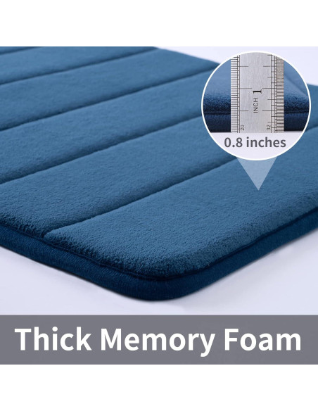 Alfombrilla de Baño Antideslizante ROSMARUS 50,8x81,3cm Azul