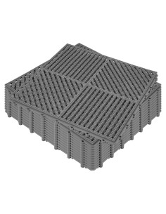 Alfombrillas Antifatiga Interconectables ToLanbbt 12P Gris Oscuro