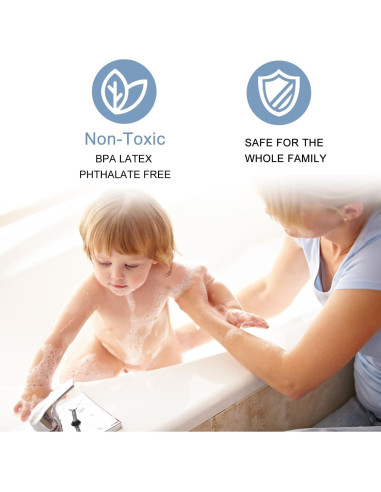 Alfombra Antideslizante Jiajie 53x53 cm Ducha Azul PVC